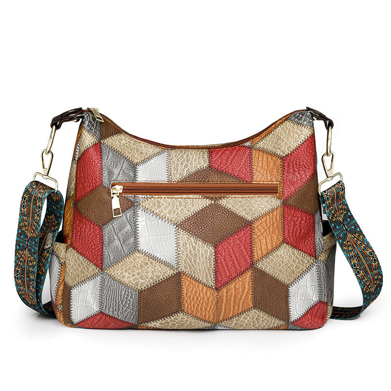 Retro Vertical Crossbody Shoulder Bag