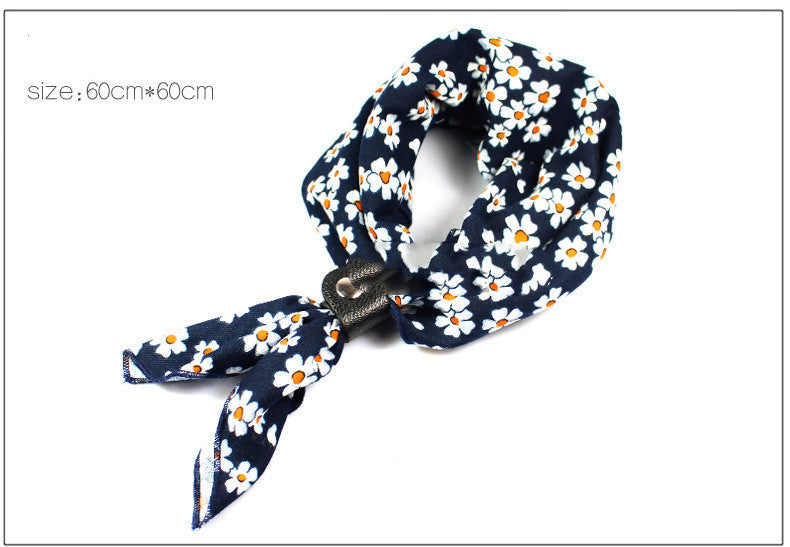 Printed Cotton Bandana Scarf