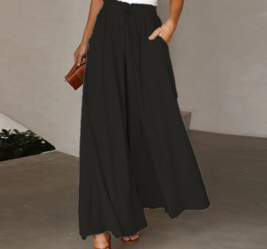 Wide-Leg High-Waist Palazzo Pants