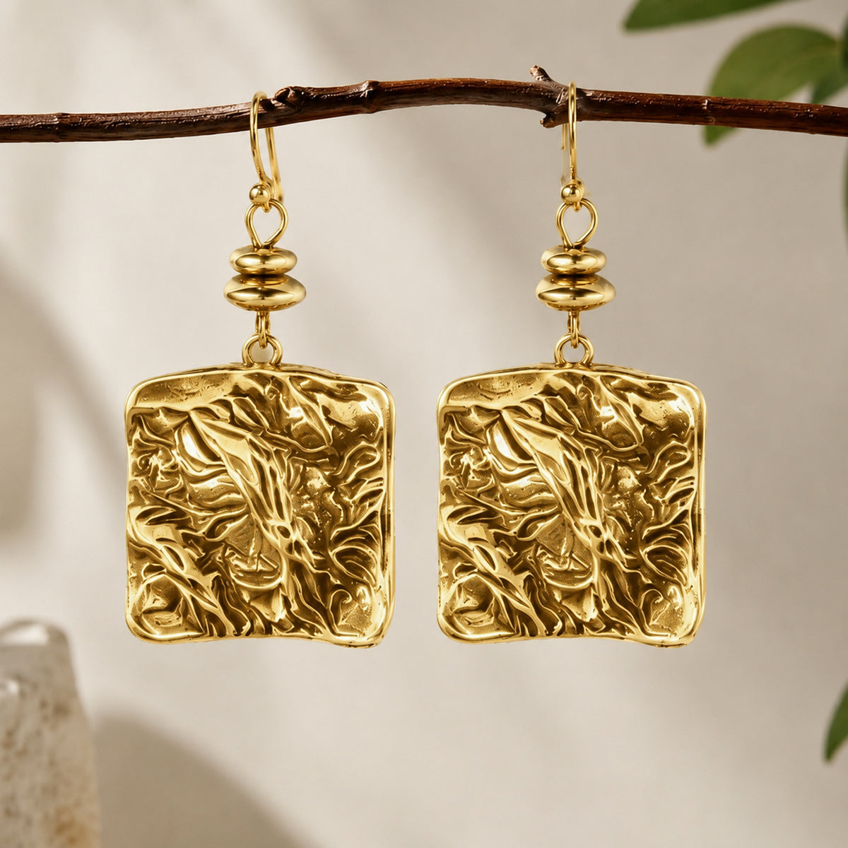 Vintage Square Geometric Earrings