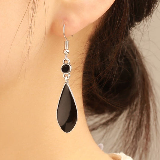 Epoxy Tassel Geometric Earrings