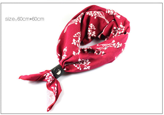 Printed Cotton Bandana Scarf