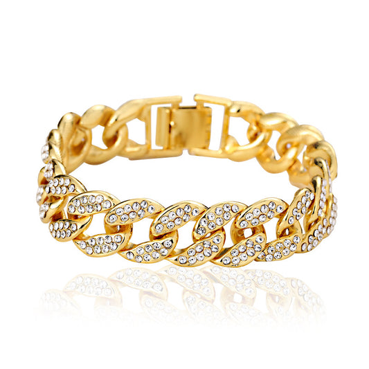 Gold Cuban Link Chain Bracelet