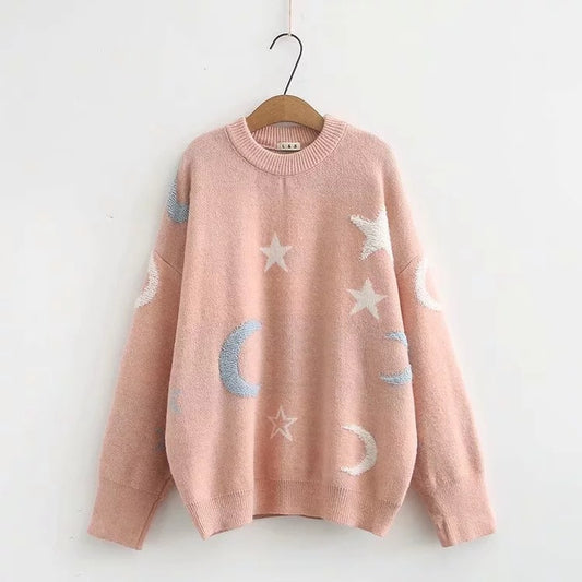 Cotton-Blend Pullover Sweater