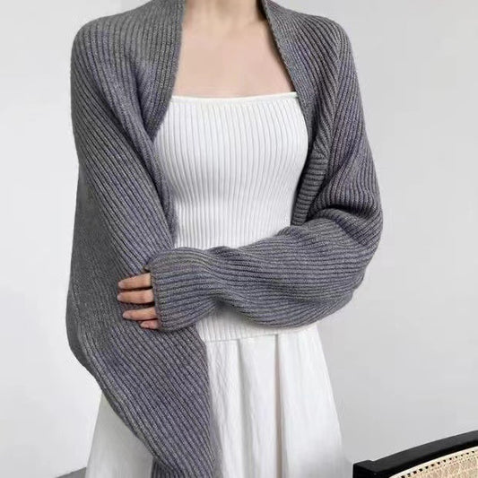 French Contrast-Knit Waistcoat
