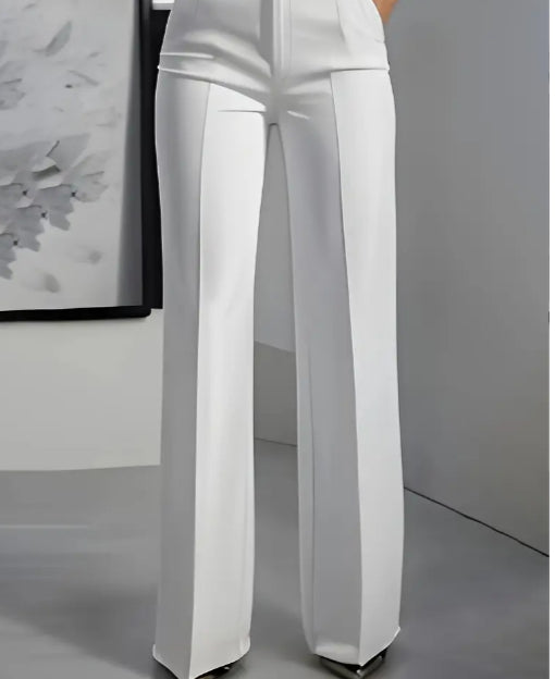 High-Waist Wide-Leg Trousers