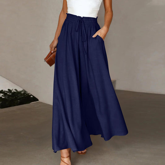 Wide-Leg High-Waist Palazzo Pants