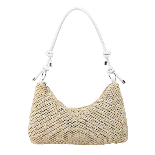 Handwoven Straw Large-Capacity Shoulder Bag