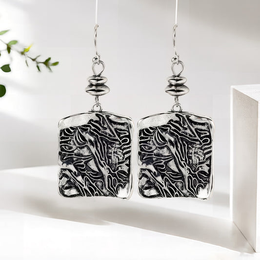 Vintage Square Geometric Earrings
